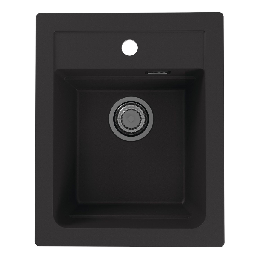 ALVEUS 1139771 - Fregadero de cocina ATROX 50x40 cm granito/negro
