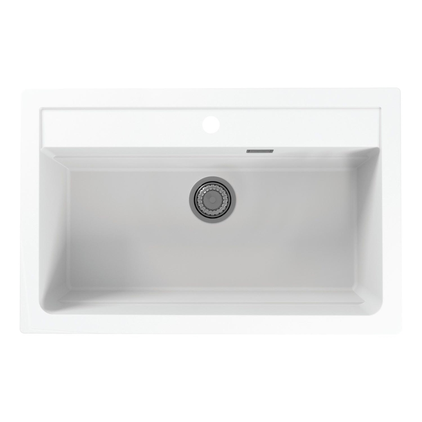 ALVEUS 1140443 - Fregadero de cocina ATROX 79x50 cm granito/blanco