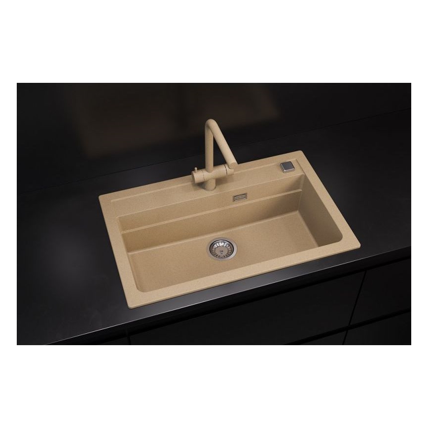 ALVEUS 1140445 - Fregadero de cocina ATROX 79x50 cm granito/beige