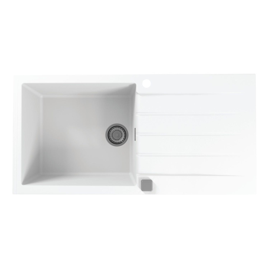 ALVEUS 1140594 - Fregadero de cocina CADIT 100x50 cm granito/blanco