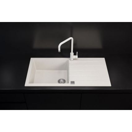 ALVEUS 1140594 - Fregadero de cocina CADIT 100x50 cm granito/blanco