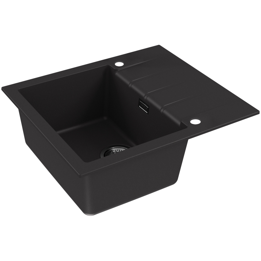 ALVEUS 1148158 - Fregadero de cocina CADIT 59x50 cm granito/negro