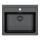 ALVEUS 1148162 - Fregadero de cocina ATROX 59x50 cm granito/negro