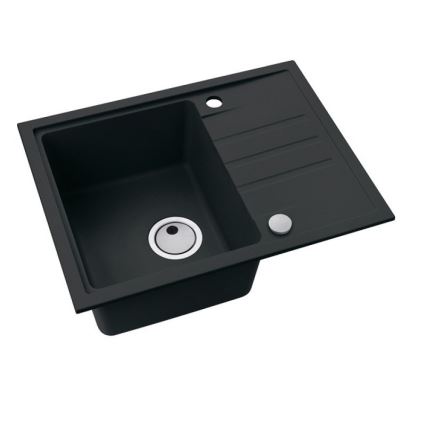 ALVEUS 1149080 - Fregadero de cocina INTERMEZZO 62x48 cm granito/negro