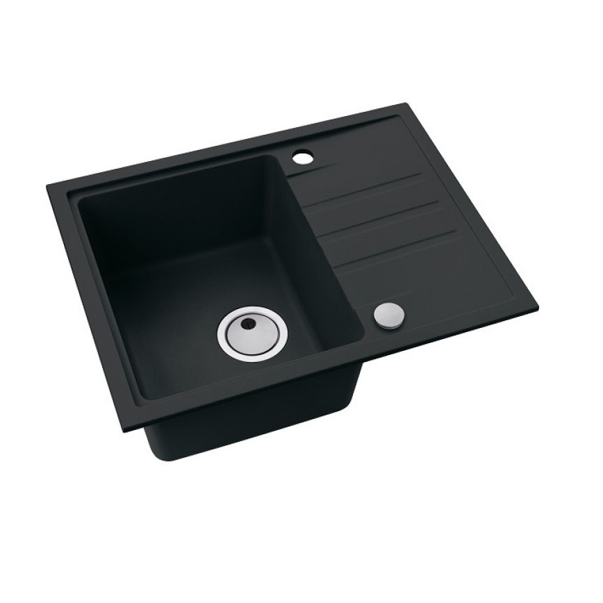 ALVEUS 1149080 - Fregadero de cocina INTERMEZZO 62x48 cm granito/negro