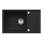 ALVEUS 1149117 - Fregadero de cocina INTERMEZZO 78x48 cm granito/negro