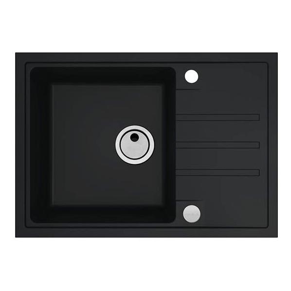 ALVEUS 1149126 - Fregadero de cocina INTERMEZZO 68x48 cm granito/negro