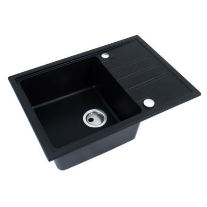 ALVEUS 1149126 - Fregadero de cocina INTERMEZZO 68x48 cm granito/negro