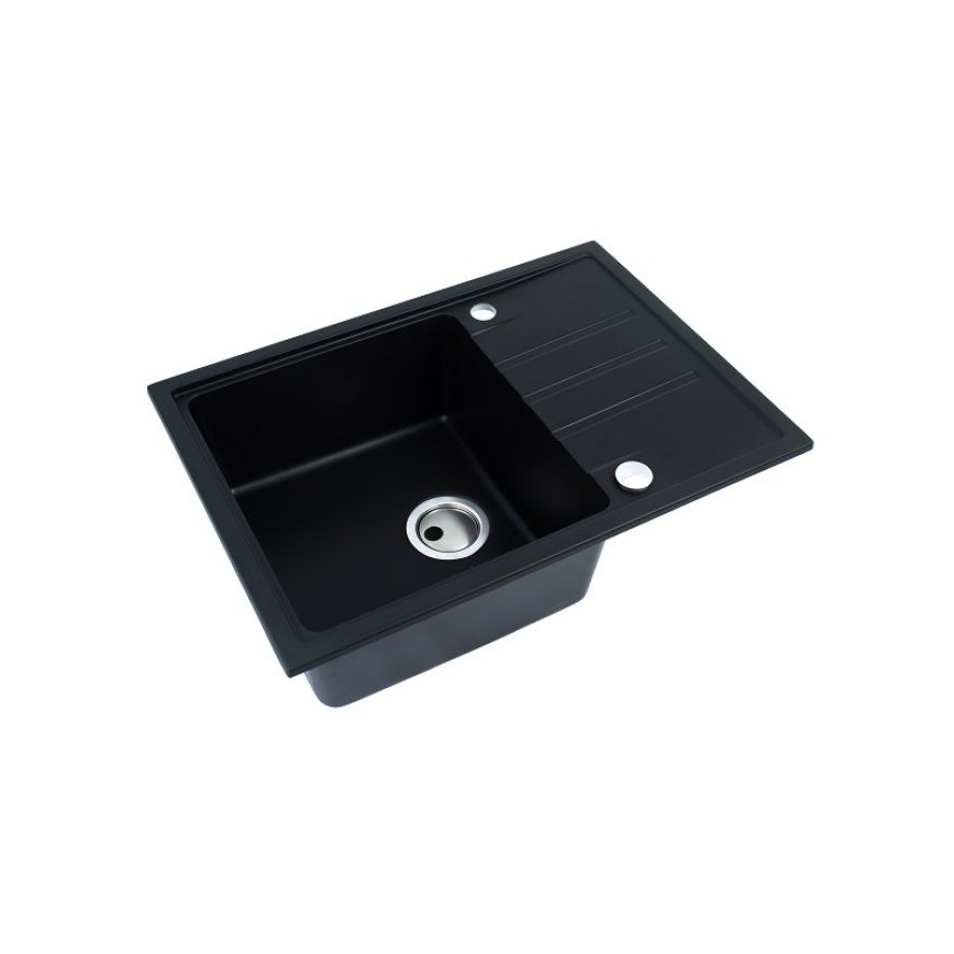 ALVEUS 1149126 - Fregadero de cocina INTERMEZZO 68x48 cm granito/negro