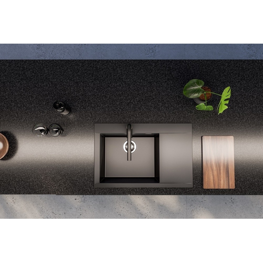 ALVEUS 1149304 - Fregadero de cocina PURE 79x51,5 cm granito/negro