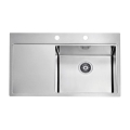 ALVEUS 1149518 - Fregadero de cocina PURE 86 x 52,5 cm acero inoxidable