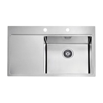 ALVEUS 1149518 - Fregadero de cocina PURE 86 x 52,5 cm acero inoxidable