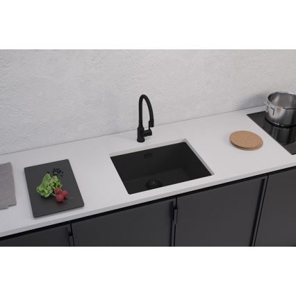 ALVEUS 1150057 - Fregadero de cocina OMNI 55x45 cm granito/negro