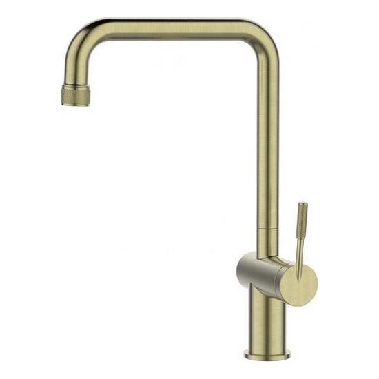 ALVEUS 1150762 - Grifo de fregadero FLORA 34,8 cm acero inoxidable/dorado