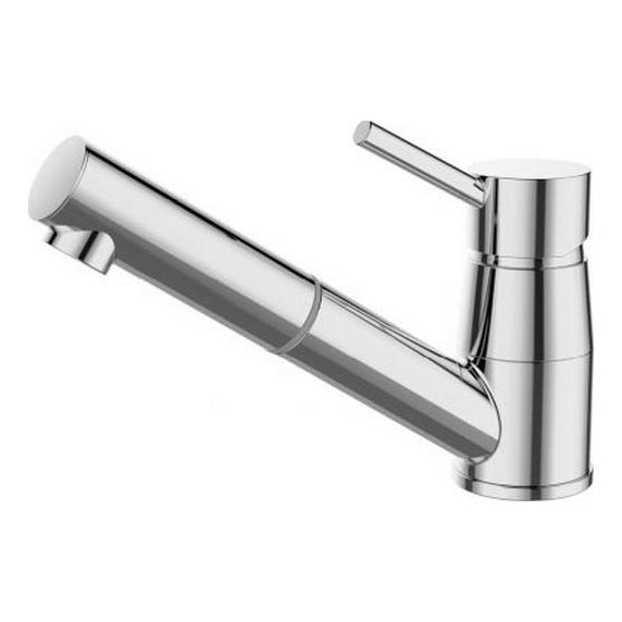 ALVEUS 1150888 - Grifo de fregadero con rociador extraíble NANO 13,9 cm cromo brillante