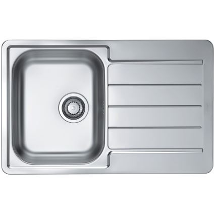 ALVEUS SET0026 - Fregadero de cocina LINE 79x50 cm + grifo TONIA 29,5 cm satinado/brillante cromado