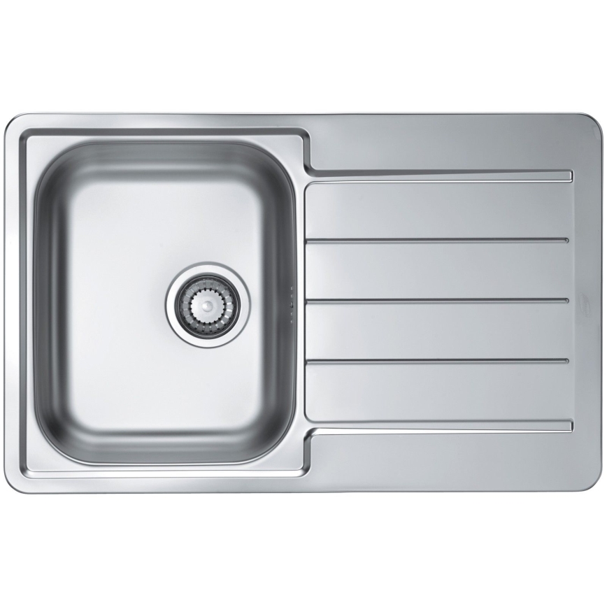 ALVEUS SET0026 - Fregadero de cocina LINE 79x50 cm + grifo TONIA 29,5 cm satinado/brillante cromado
