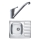 ALVEUS SETA265 - Fregadero de cocina ZOOM 61,5x50 cm + grifo RIVIERA 14,8 cm satin/brillante cromo