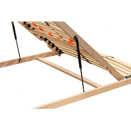 Ambiamo - Base de cama de láminas flexible con inclinación por pistón desde las piernas LOEN 200x90 cm