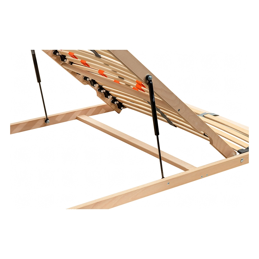 Ambiamo - Base de cama de láminas flexible con inclinación por pistón desde las piernas LOEN 200x90 cm