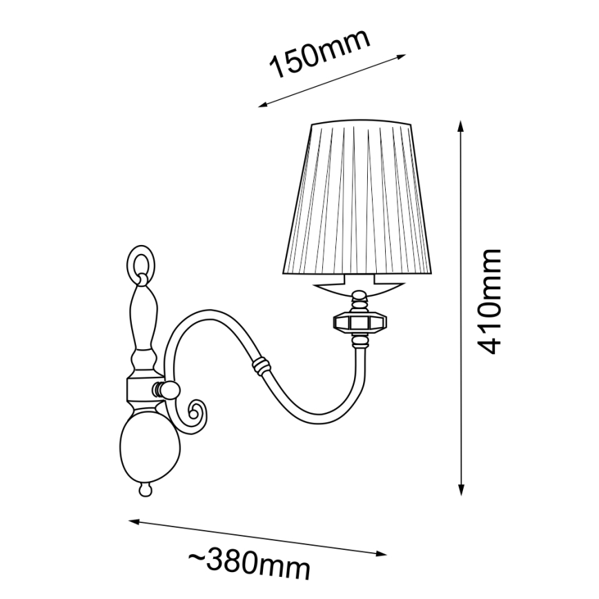 Amplex - Aplique 1xE14/10W/230V