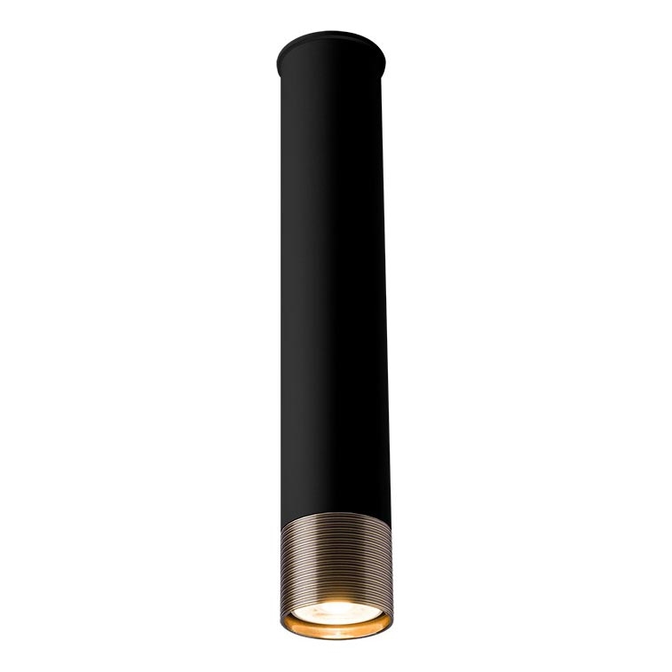 Amplex - Foco orientable 1xGU10/10W/230V negro/dorado