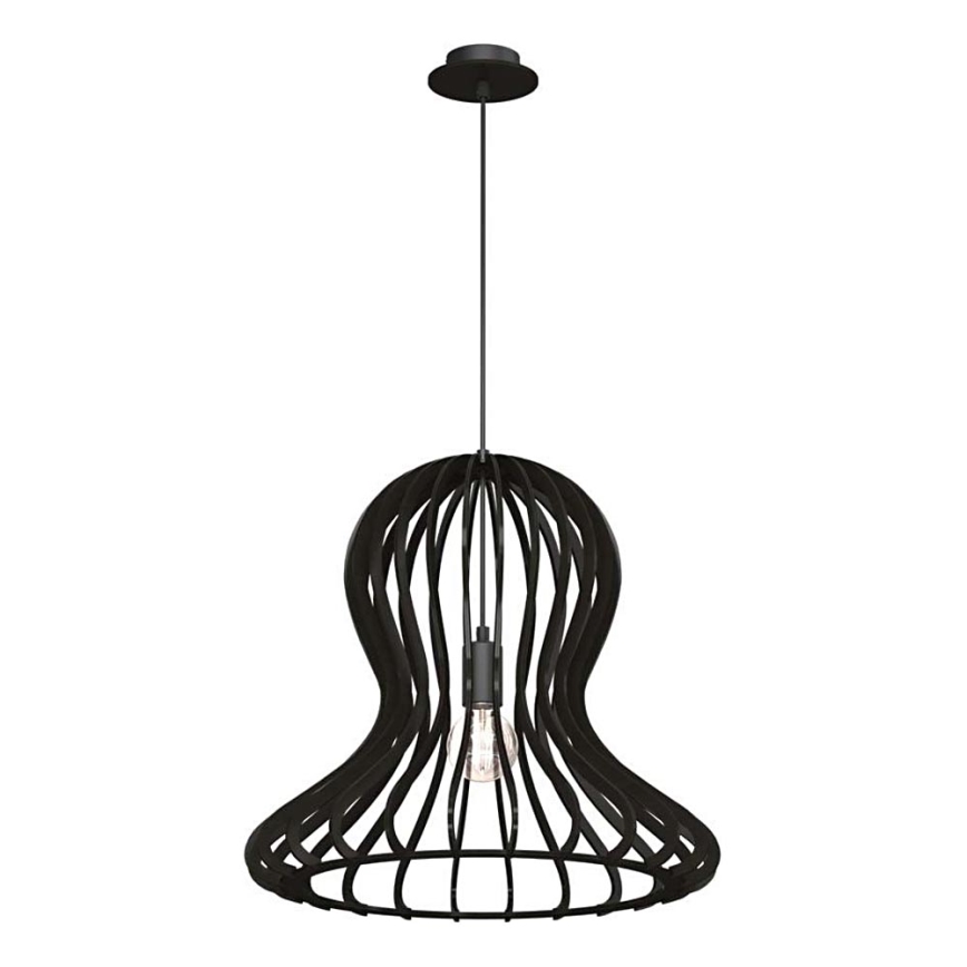 Amplex - Lámpara colgante con cable 1xE27/20W/230V negra