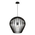 Amplex - Lámpara colgante con cable 1xE27/20W/230V negra