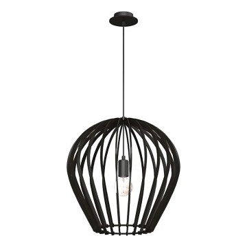 Amplex - Lámpara colgante con cable 1xE27/20W/230V negra