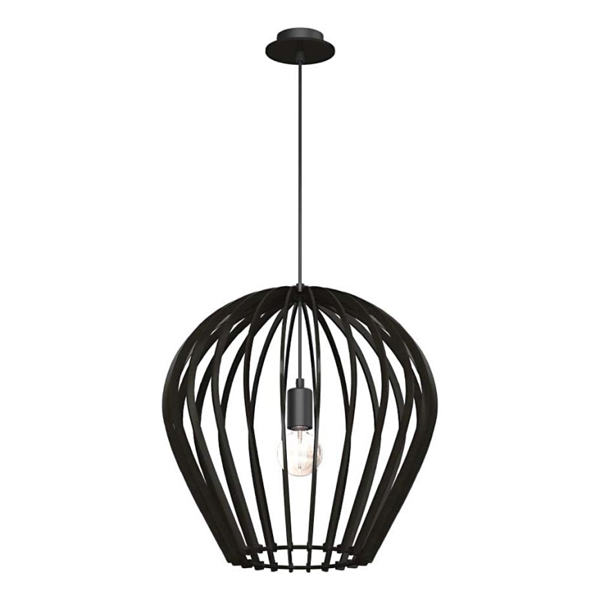 Amplex - Lámpara colgante con cable 1xE27/20W/230V negra