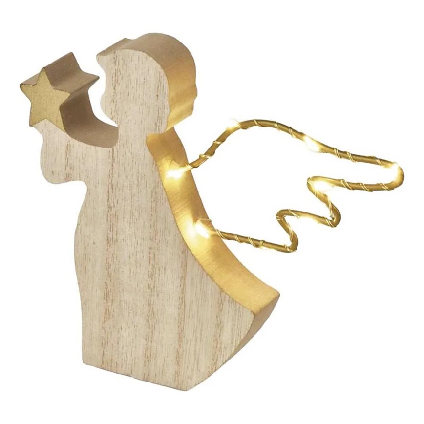 Ángel decorativo LED para Navidad, 8xLED/2xAAA