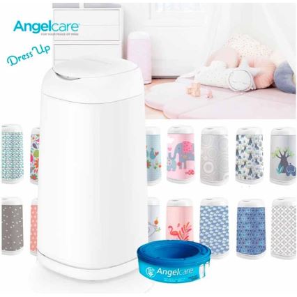 Angelcare - Papelera para pañales DRESS UP + 1x casete de recambio