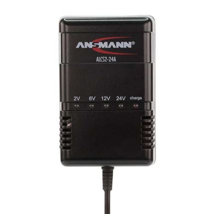 Ansmann 03723 ALCS 2-24A - Cargador de baterías de plomo 2-24V/2,4-24Ah