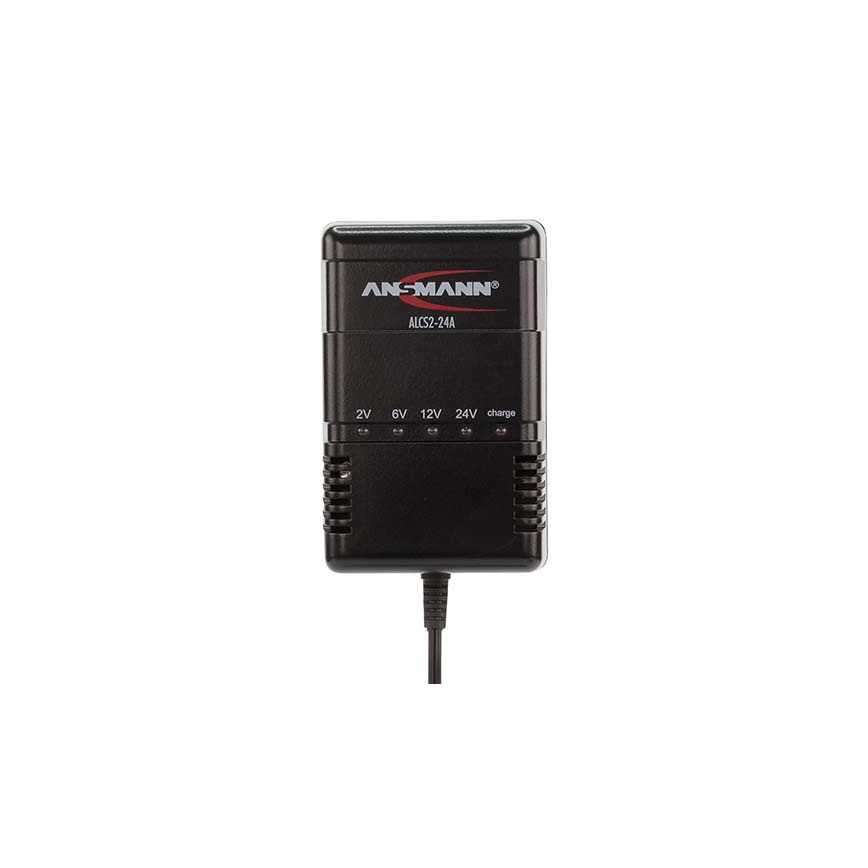 Ansmann 03723 ALCS 2-24A - Cargador de baterías de plomo 2-24V/2,4-24Ah