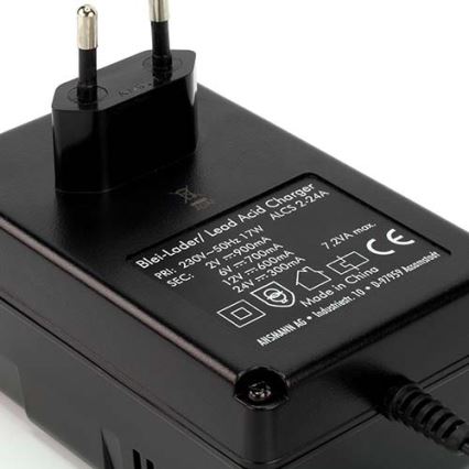 Ansmann 03723 ALCS 2-24A - Cargador de baterías de plomo 2-24V/2,4-24Ah