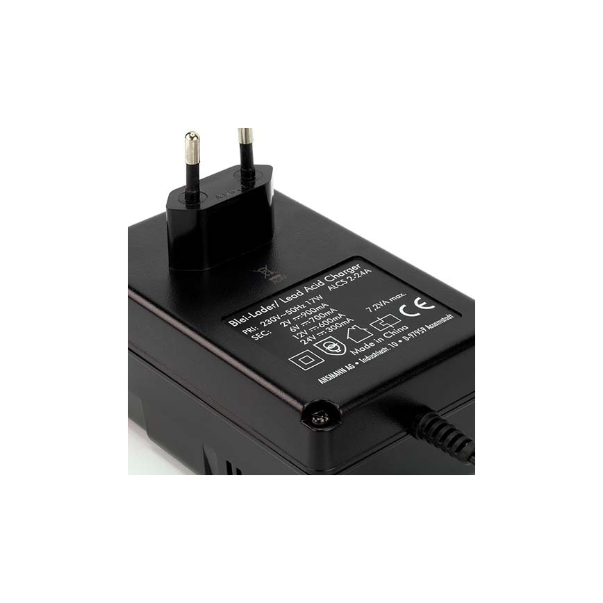 Ansmann 03723 ALCS 2-24A - Cargador de baterías de plomo 2-24V/2,4-24Ah