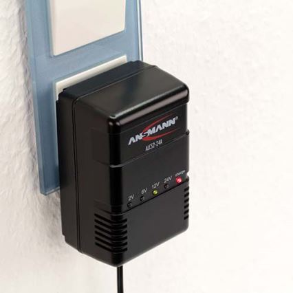Ansmann 03723 ALCS 2-24A - Cargador de baterías de plomo 2-24V/2,4-24Ah