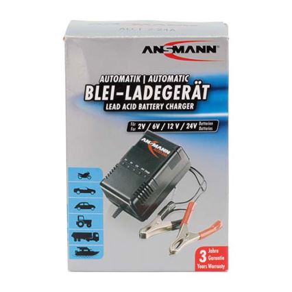 Ansmann 03723 ALCS 2-24A - Cargador de baterías de plomo 2-24V/2,4-24Ah
