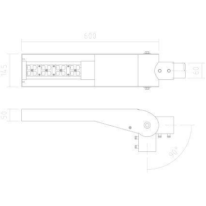 APLED - Farola LED FLEXIBO PREMIUM LED/19W/90-265V IP65 2700K