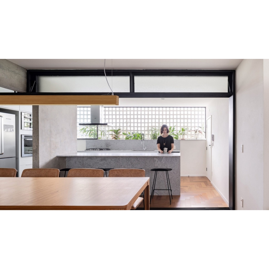 APLED - Lámpara colgante LED LOOK LED/36W/230V 4000K 120 cm roble