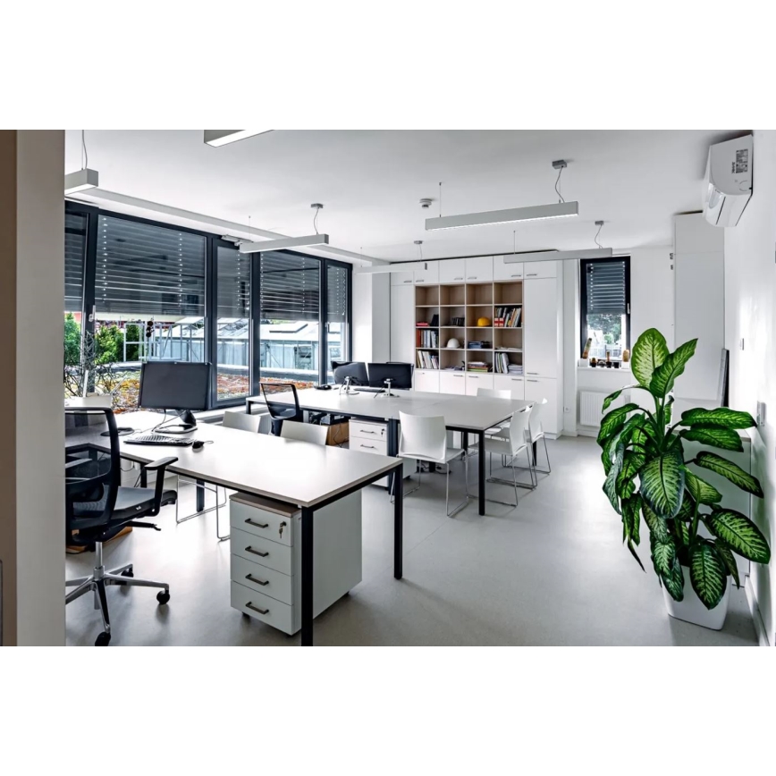 APLED - Lámpara de araña LED sobre un cable LOOK LED/23W/230V 4000K 60 cm plata