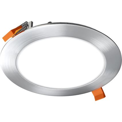 APLED - Lámpara empotrable de baño LED RONDO LED/12W/230V IP40 diá. 17 cm cromo mate