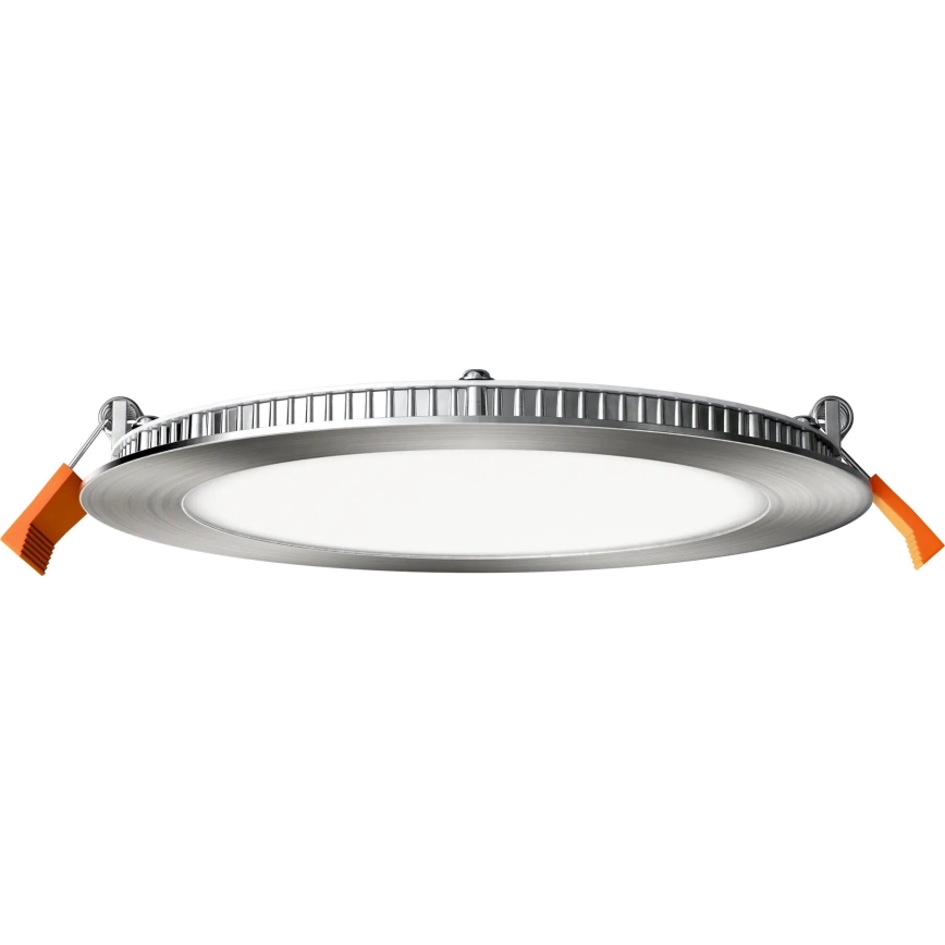 APLED - Lámpara empotrable de baño LED RONDO LED/12W/230V IP40 diá. 17 cm cromo mate