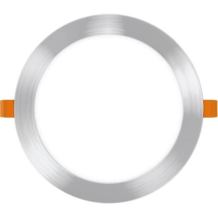 APLED - Lámpara empotrable de baño LED RONDO LED/18W/230V IP40 diá. 22,5 cm cromo mate