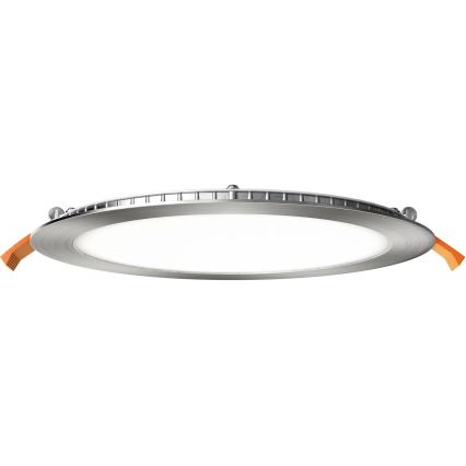 APLED - Lámpara empotrable de baño LED RONDO LED/18W/230V IP40 diá. 22,5 cm cromo mate