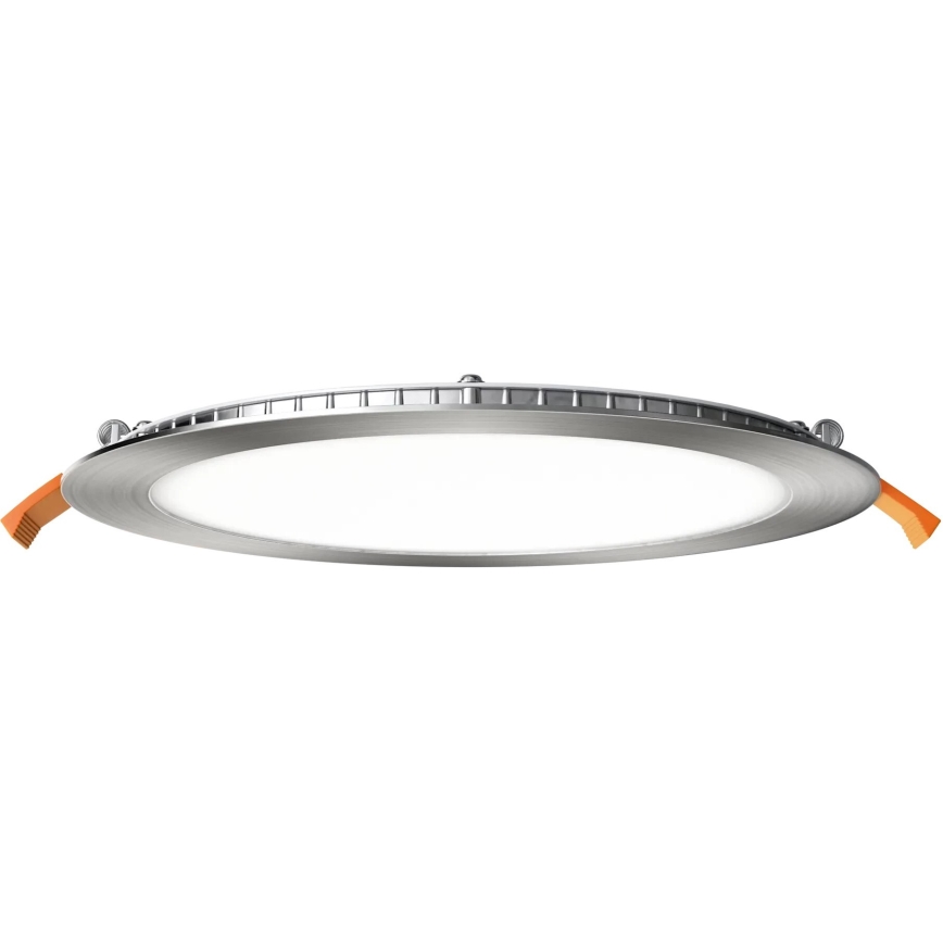 APLED - Lámpara empotrable de baño LED RONDO LED/18W/230V IP40 diá. 22,5 cm cromo mate