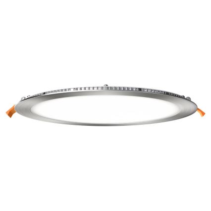APLED - Lámpara empotrable de baño LED RONDO LED/24W/230V IP40 diá. 30 cm cromo mate