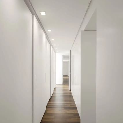 APLED - Lámpara empotrable LED SQUARE SLIM LED/8W/230V 9x9 cm blanco