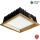 APLED - Lámpara empotrable LED SQUARE WOODLINE LED/12W/230V 4000K 17x17 cm ceniza madera maciza