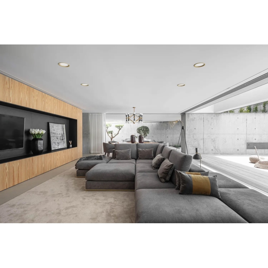 APLED - Lámpara empotrable LED RONDO WOODLINE LED/12W/230V 3000K diá. 20 cm pino madera maciza